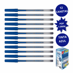Caneta Kilométrica Pop 1.0 mm AZUL - PAPER MATE - UND