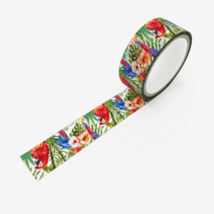 Adesivo Washi Tape Floral Tropical 15mm x 3m - YINS PAPER - BLISTER
