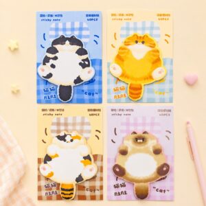 Bloco de Notas Adesivo Gato Fluffly 9x12,8cm - UNISO - UND