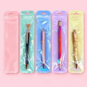 Embalagem Color  p/ Caneta 22 x 5,5 cm - IMPORTADO - PACOTE 24 UND