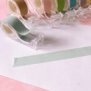 Fita Washi Tape PASTEL c/ Cortador 15mmx2m - IMPORTADO - UND