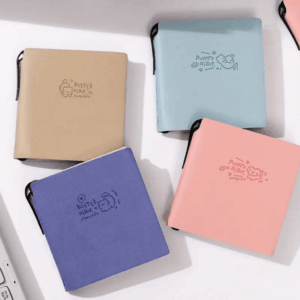 Mini Caderno LUXO Courino Sem pauta Cat Dog + Caneta - IMPORTADO - UND