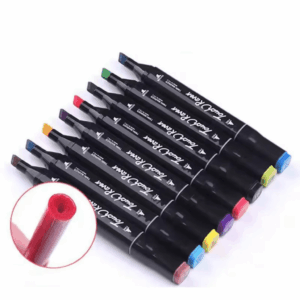 Caneta TOUCH Marcador Ponta Dupla PARA COLORIR - MALETA 120 CORES