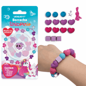 Borracha Monte Sua Pulseira Unicórnio - LEO e LEO - BLISTER 1 UND