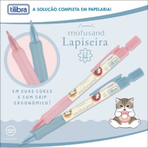 Lapiseira 0.7 mm Gato Mofusand - TILIBRA - CX 12 UND