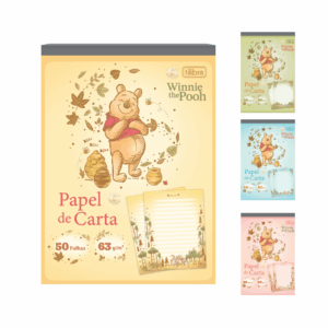 Caderno Colado Papel de Carta 50 fls URSINHO POOH - TILIBRA - UND