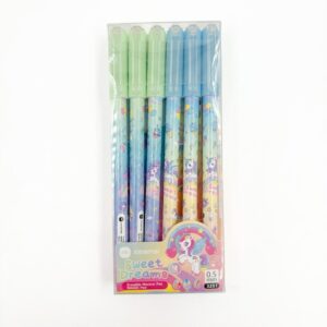 Caneta Apagável Unicórnio - Kit 12 Und