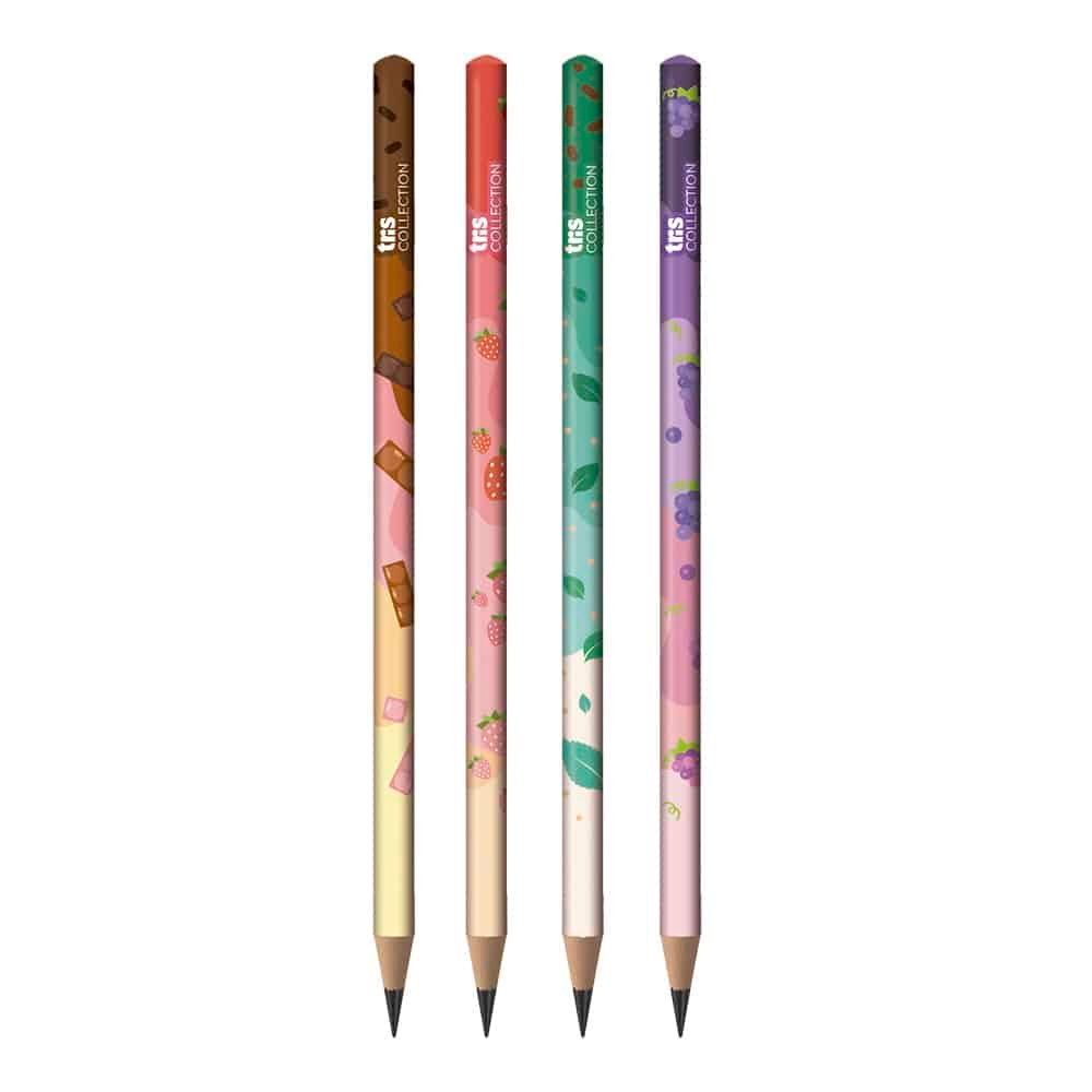 Lápis Hb Redondo Collection Milkshake - TRIS - POTE 48 UND