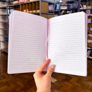 Caderno de Anotação Flores e Cerejas 80 fls 21x14,5cm + Caneta Dourada Luxo - KAZ - UND