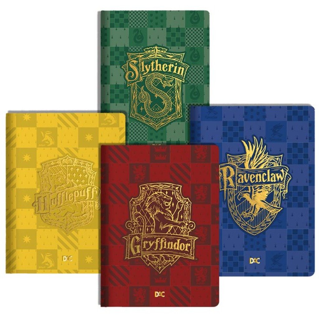 Caixa Criativa Harry Potter (4 cadernos A6 + 4 Adesivos + 1 Caneta Pena) - DAC