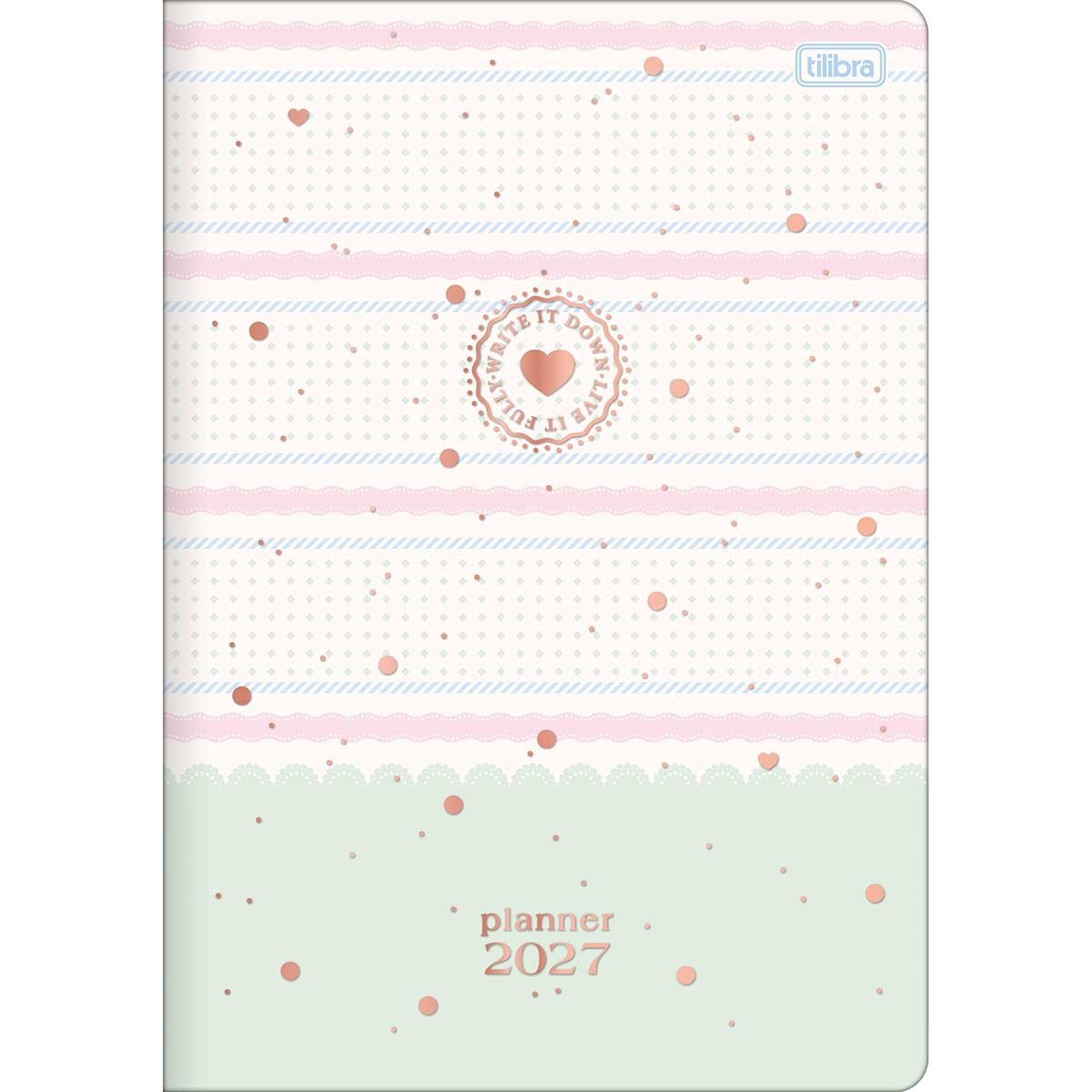 Planner Agenda 2027 Grampeado 17,8 x 25,4 cm SOHO - TILIBRA - UND