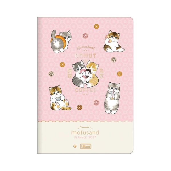 Planner 2027 Grampeado Gato Mofusand 17,8x25,4cm - TILIBRA - UND