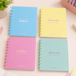 Caderno de Disco Frases Color 10 Discos 80 fls 20x26cm - TOKYO DESIGN - UND