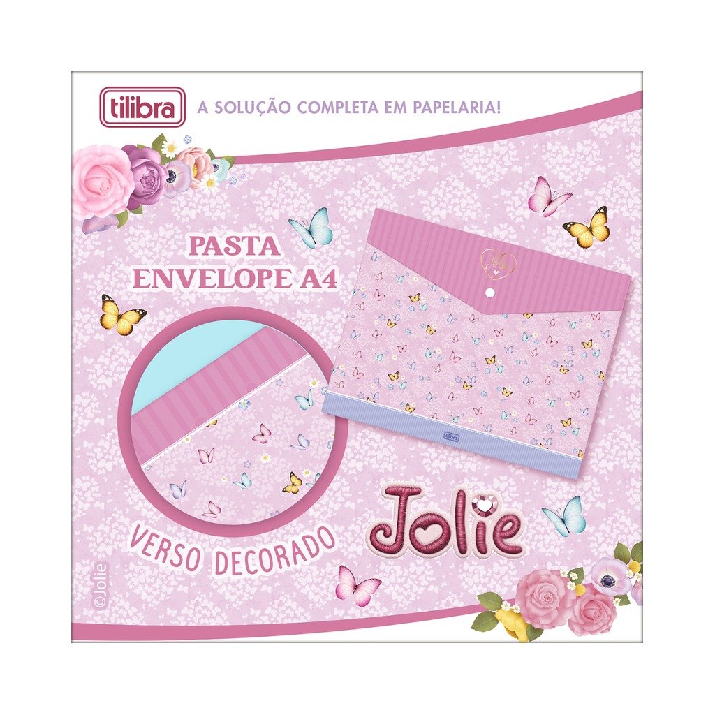 Pasta Envelope Jolie A4 32,8x23,5cm - TILIBRA - UND