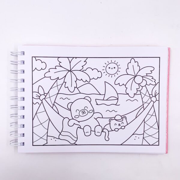 KIT Livro de Colorir Comfy and Cozy Pink Capa Dura - CIRANDA + 10 CANETAS TOUCH