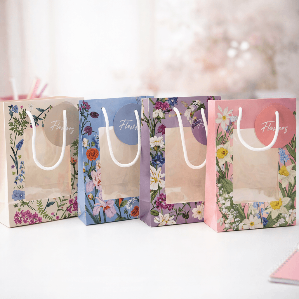 Embalagem Flores Transparente M 18x23x10 cm - IMPORTADO - UND