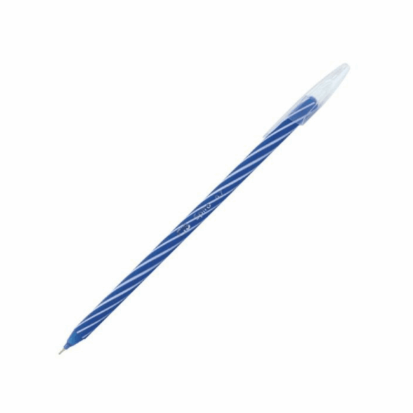 Caneta Esferográfica 0.7mm Spiro Azul/Preta - CIS - POTE 24 UND