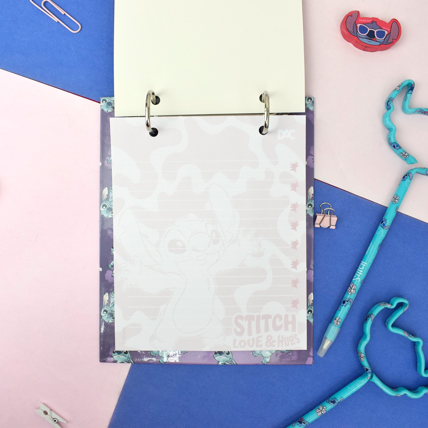 Porta Fichas Mini Fichário Vertical Stitch 80 fls - DAC