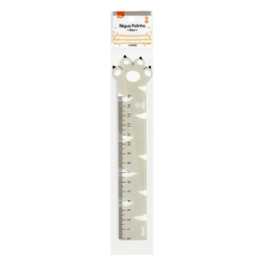 Régua Plástica 15 cm Pets BRW  - Cx 12 Und