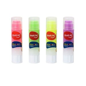 Cola Bastão Neon 8g MOLIN - KIT 4 UND