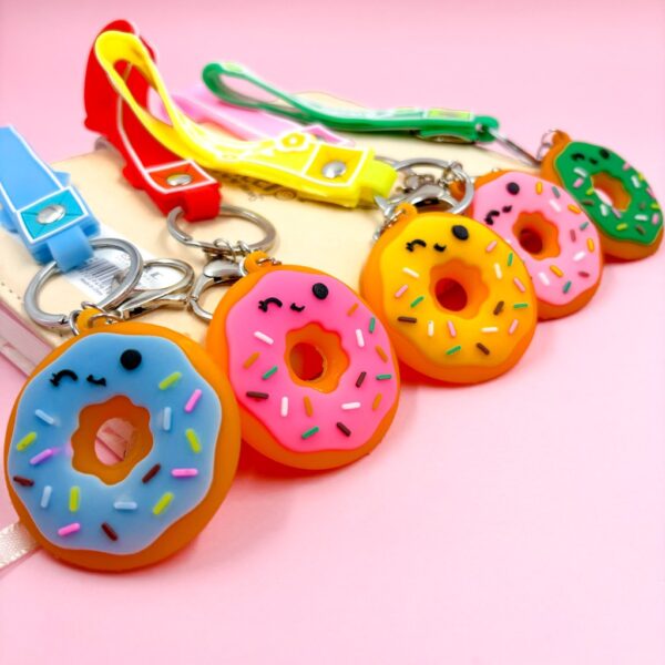 Chaveiro Donuts Color - Pacote 4 Und