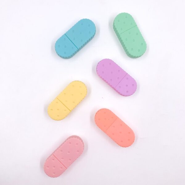 Marca texto Fofo Biscoito 6 Cores
