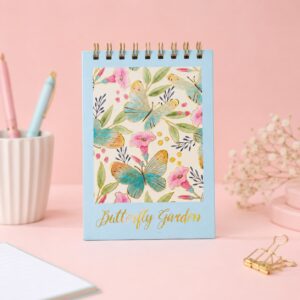 Caderno de Anotações Jardim das Borboletas 12,7x18cm 80 Fls - SKYPAPER - UND