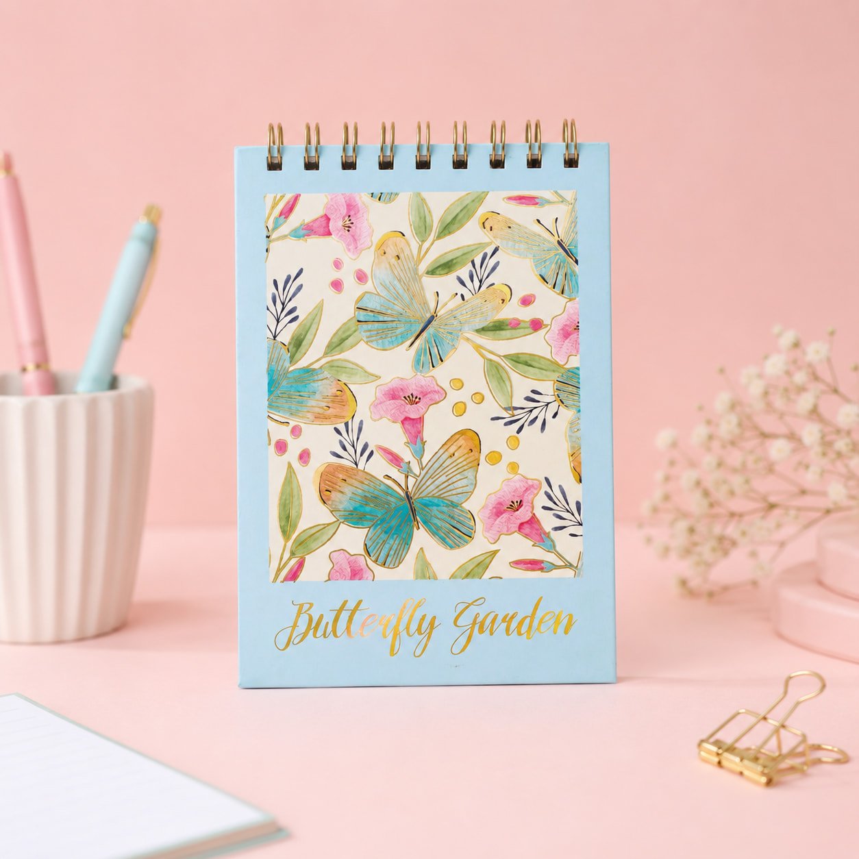 Caderno de Anotações Jardim das Borboletas 12,7x18cm 80 Fls - SKYPAPER - UND