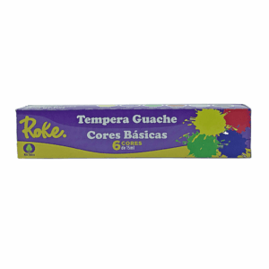 Tinta Guache Escolar 15 Ml 6 Cores ROKE -  UND