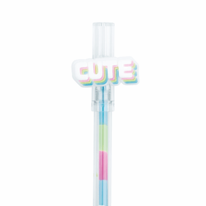 Caneta Esferográfica Gel Colorida Cute BRW