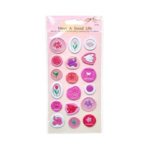 Adesivo Decorativo 3D Selo FLOR - UNISO - UND