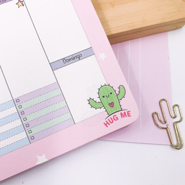 Planner com Espiral Fofuras 52 Fls 188 x 125mm Importado