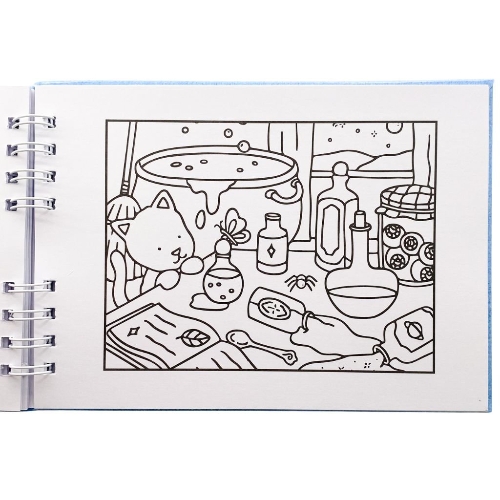 Livro de Colorir BOBBIE GOODS Capa Dura - AZUL - UND