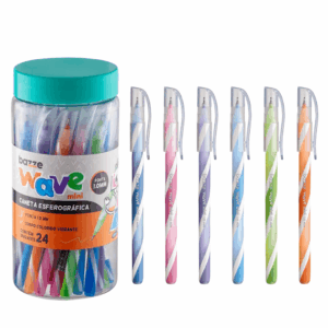 Caneta Esferográfica Wave Mini 1.0mm - TRIS BAZZE - POTE 24 UND