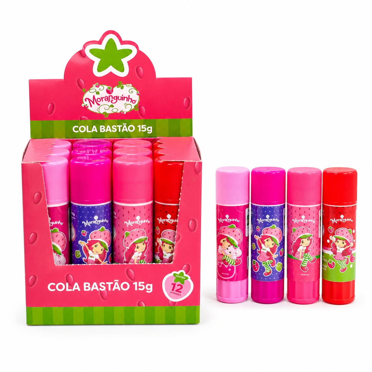 Cola Bastão 15g Moranguinho - SKYPAPER - CX 12 UND