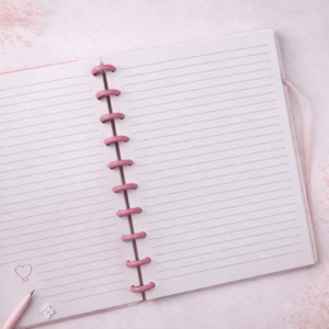 Caderno de Disco Flowers B5 80 Fls/10 discos - 25,5x18,5cm - IMPORTADO - UND