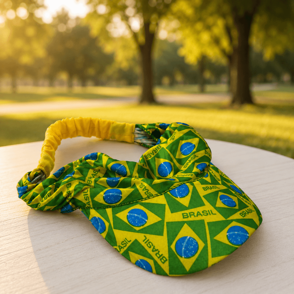 Viseira Bandana Brasil Copa do Mundo - IMPORTADO - UND