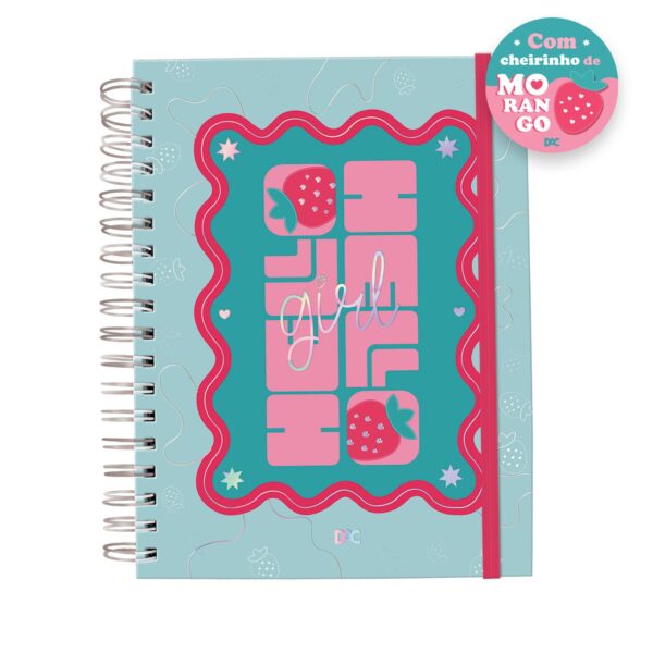 Refil Caderno Smart Universitário Hello Morango DAC