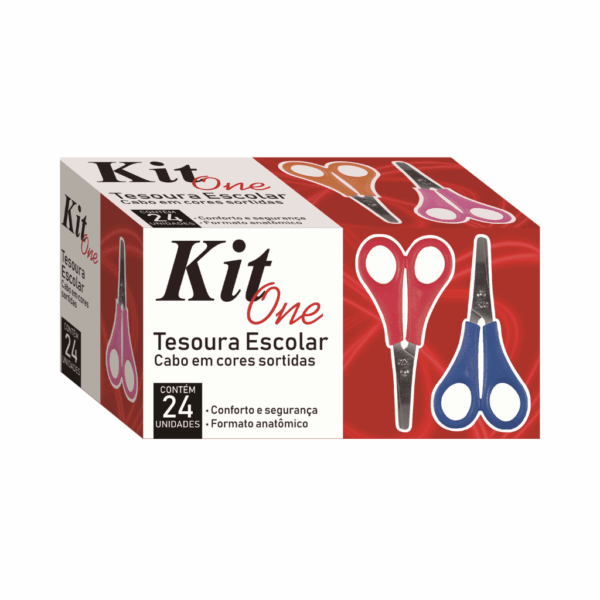 Tesoura Escolar 13 cm - KIT OFICIAL - UND