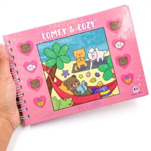 Livro de Colorir Comfy and Cozy Pink Capa Dura - CIRANDA - UND