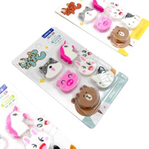 Borracha Fofa Bichinhos - Cartela 6 Und