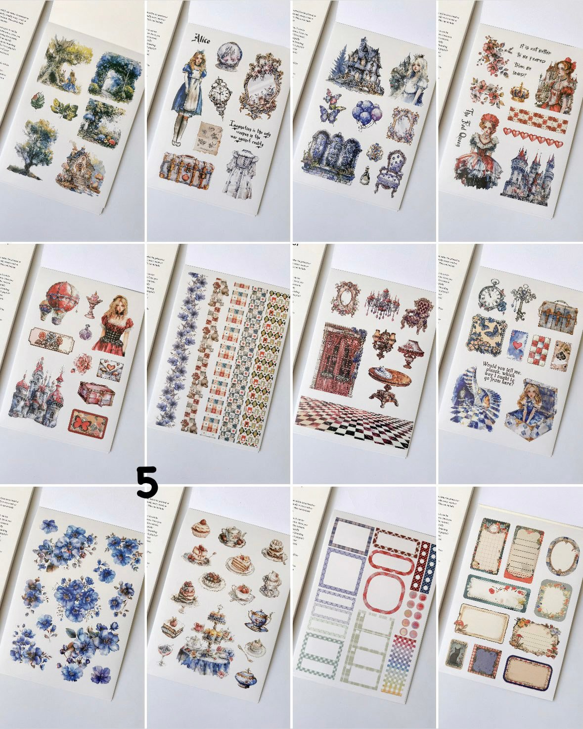 Caderno de Adesivos p/ Scrapbook e Colagens Moment Vibes 12 fls - IMPORTADO - UND