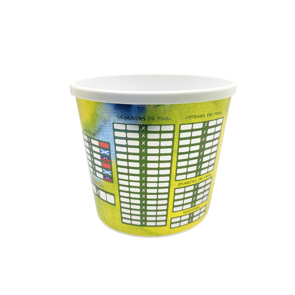 Balde de Pipoca Copa do Mundo 2,1L - PLASÚTIL - UND