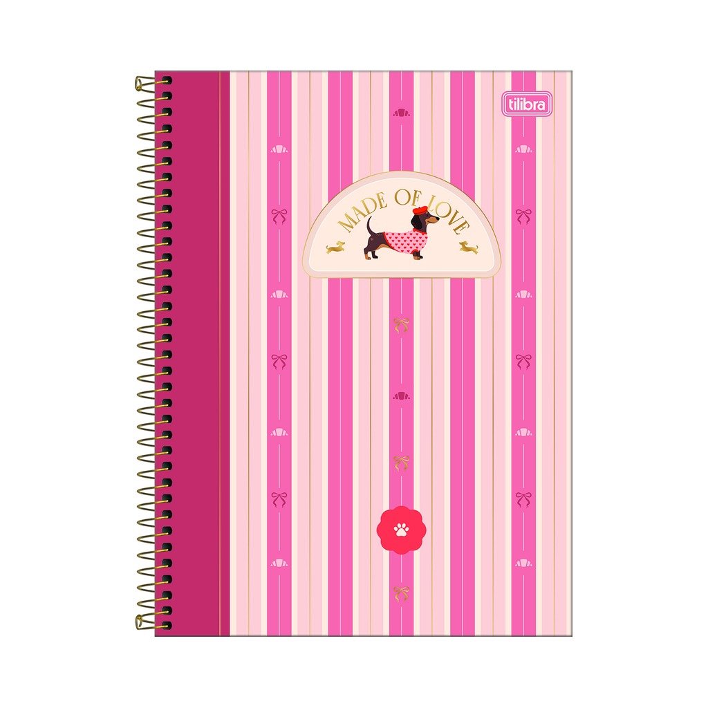 Caderno Espiral Capa Dura Universitário 1 M Brownie 20x27,5cm 80 Fls - TILIBRA - UND