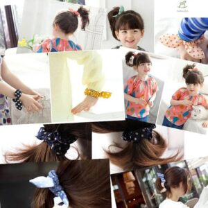 Rabicó Para Cabelo Estampado c/ Lacinho - Kit 24 Und