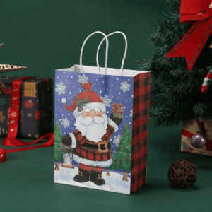 Embalagem Bolsa Presente Feliz Natal 21x15x8cm - IMPORTADO - UND