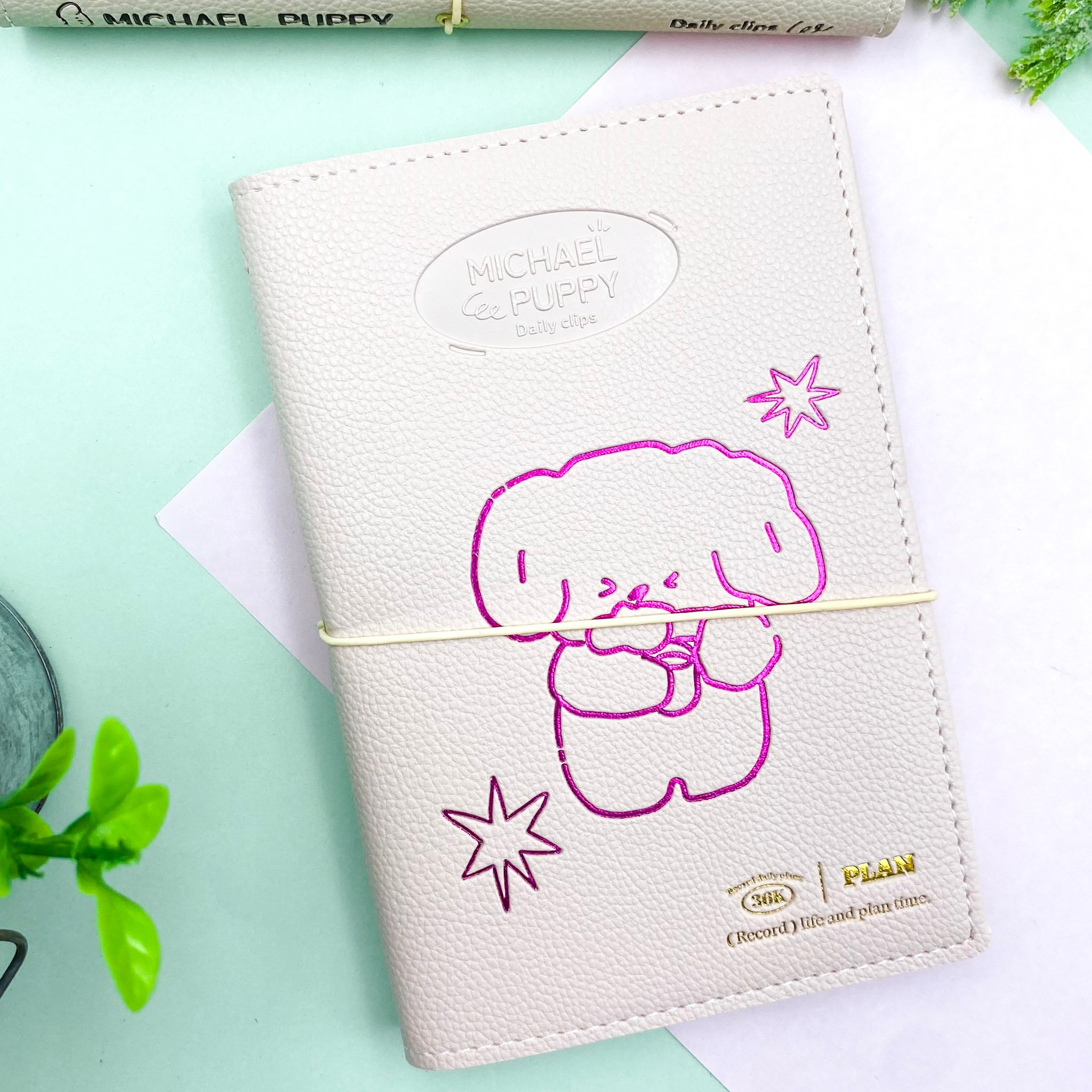 Caderno Planner LUXO Courino Costurado  Puppy - IMPORTADO - UND