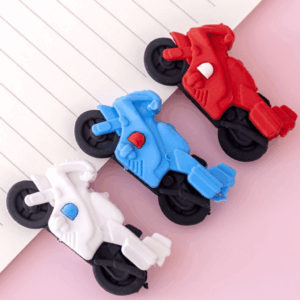 Borracha Fofa 3D Moto - PACOTE 6 UND