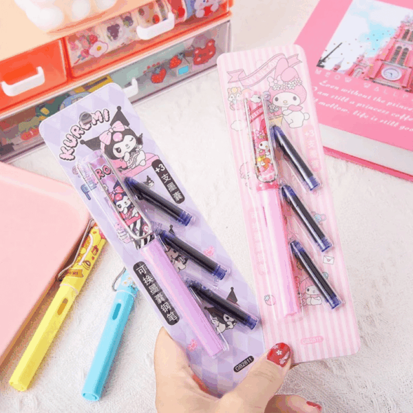 Kit Caneta Tinteiro My Melody e Sua Turma