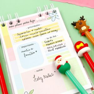 Caneta Fofa Natal Mágico - Pacote 6 Und